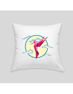 Hummingbird cushion 2